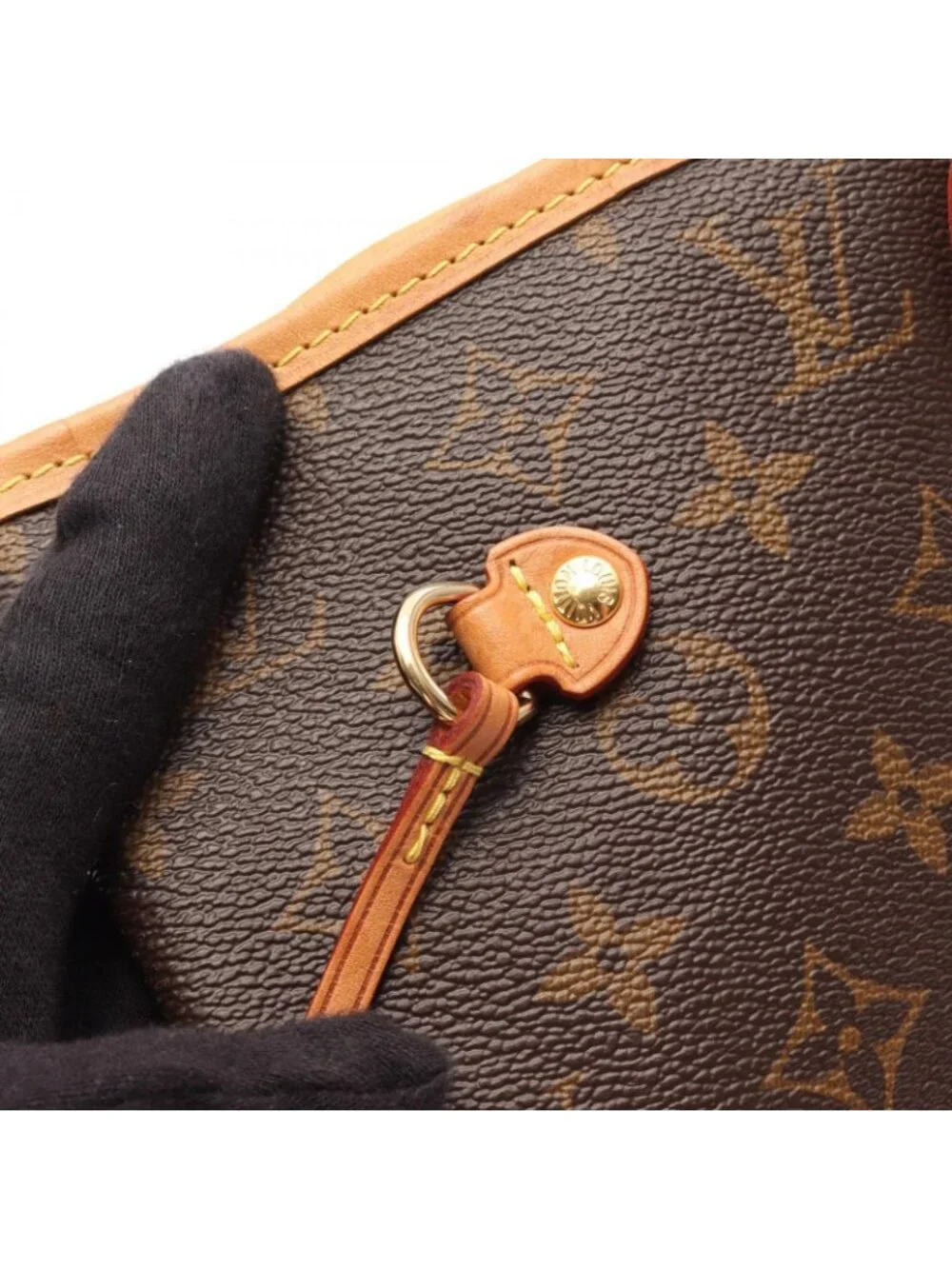 Louis Vuitton Tote Neverfull MM Canvas Leather